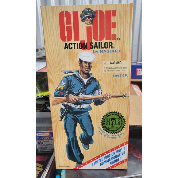 1996 GI Joe WWII 50th Anniversary New African American Action Sailor 12" Figure - Picture 1 of 7